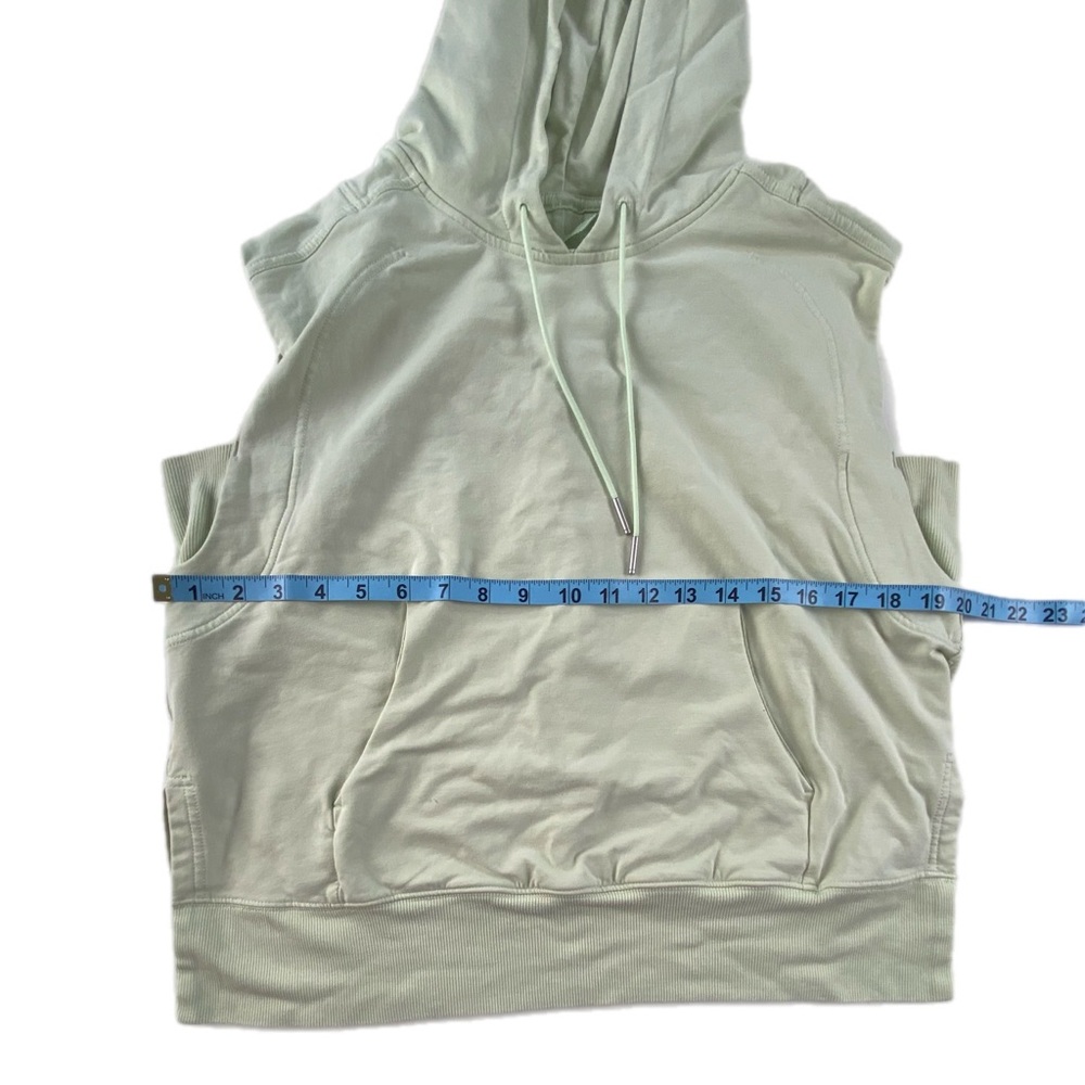 Lululemon French Terry Sleeveless Hoodie Kohlrabi Green size 4 - Picture 4 of 10